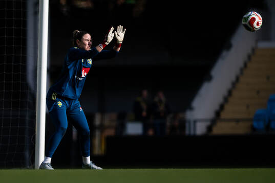 Goalkeeper Moa Öhman of the Swedish women's national