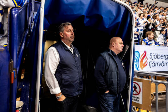 Leksands sportchef Thomas Johansson och assisterande