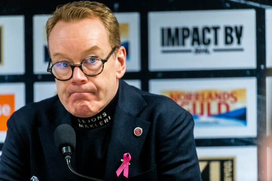 Örebros tränare Niklas Eriksson på presskonferensen