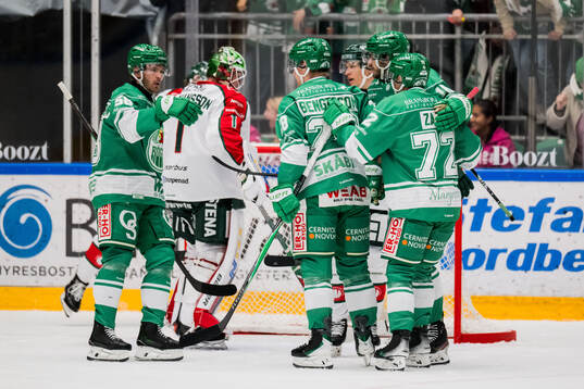 Rögles Filip Johansson, Anton Bengtsson och Daniel Zaar