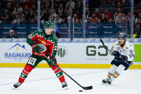 Frölundas Linus Högberg och Växjös Felix Robert