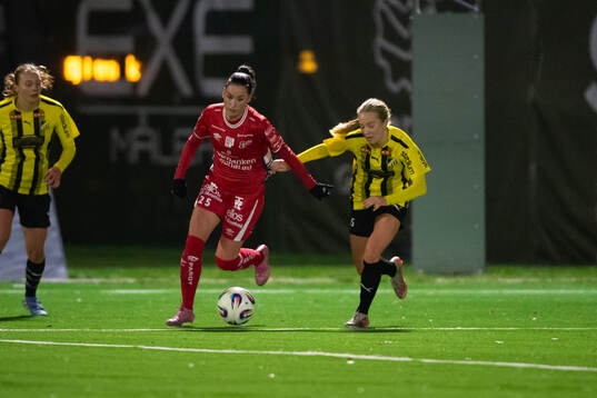 Elfsborgs Izabella Bergström och Häckens Nova Kjellman