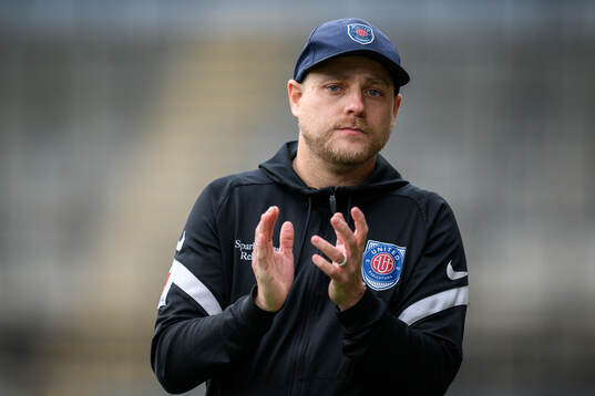 Eskilstuna Uniteds tränare Rickard Johansson