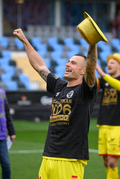 Kalmars Melker Hallberg  jublar