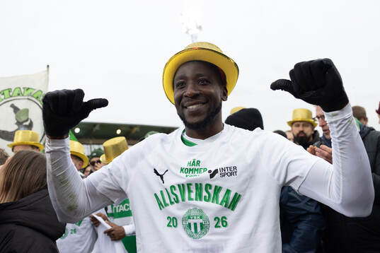 Västerås spelare jublar