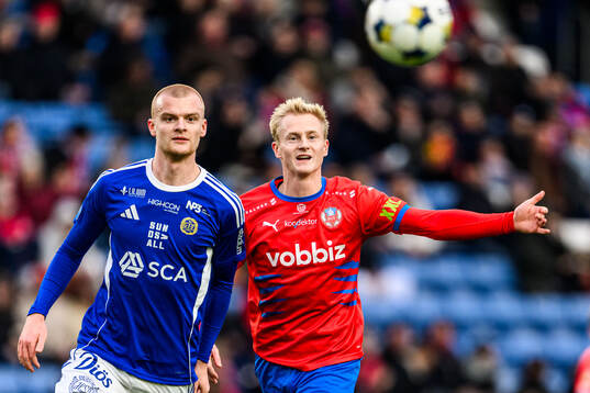 GIF Sundsvalls Lucas Forsberg och Helsingborgs Oscar Aga