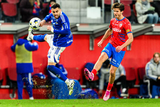 GIF Sundsvalls Marc Manchon och Helsingborgs Wilhelm Loeper