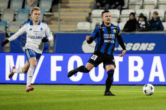 IFK Norrköpings Isak Andri Sigurgeirsson och Sirius Henrik