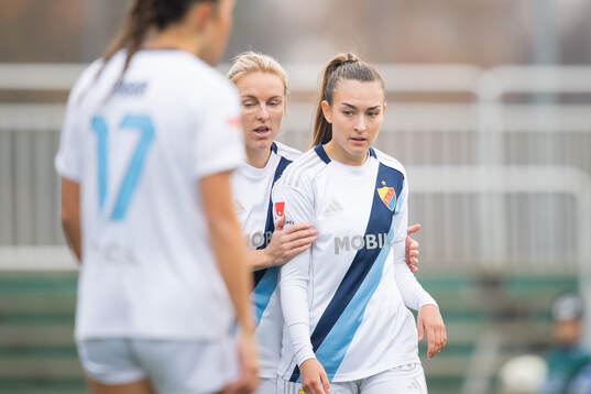 Djurgårdens Mimmi Wahlström och Lucia Duras