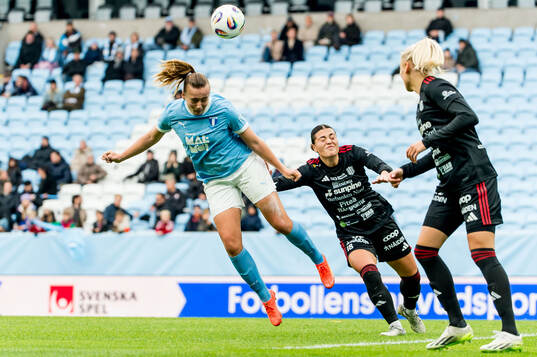 Malmö FFs Sara Kanutte Sørensen Fornes och Piteås Jane