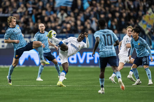 Djurgårdens Rasmus Schuller och IFK Göteborgs Saidou