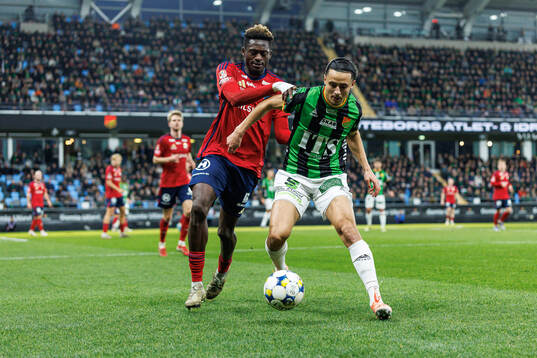 Östers Kingsley Gyamfi och GAIS Amin Boudri