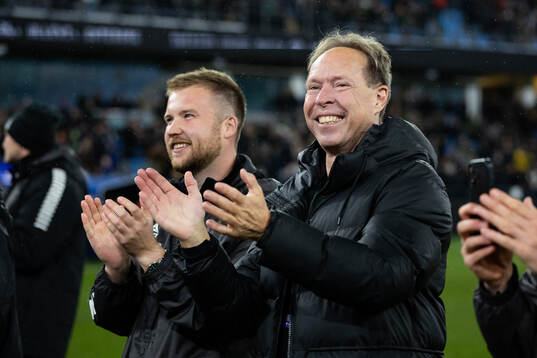 GAIS assisterande tränare Alexander Severin och  sportchef