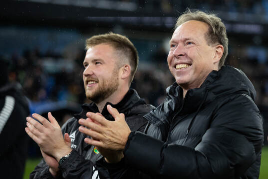 GAIS assisterande tränare Alexander Severin och  sportchef