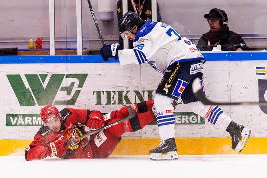 Almtunas Kalle Eriksson och Karlskogas Leevi Viitala