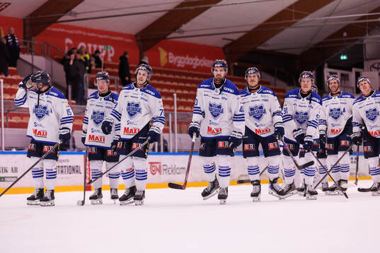 Karlskogas spelare jublar