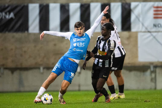 Landskronas Max'Med Mohamed och Oddevolds Emir Derviskadic