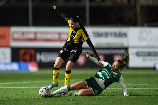 Hammarbys Simone Boye Sørensen och Alingsås Karin Lundin
