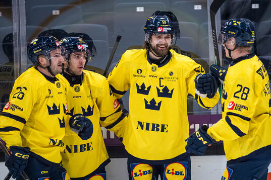 Erik Brännström, Andreas Wingerli, Linus Johansson and