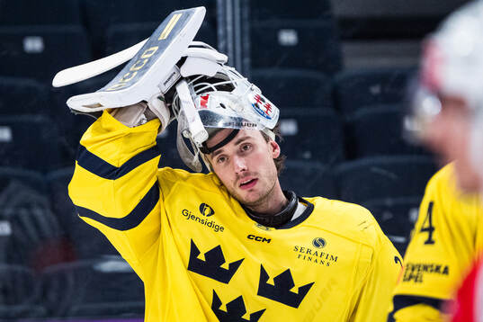 goalkeeper Jacob Johansson of Sweden