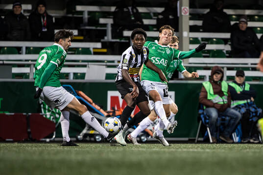 Brages Filip Trpcevski och Landskronas Christian Stark och