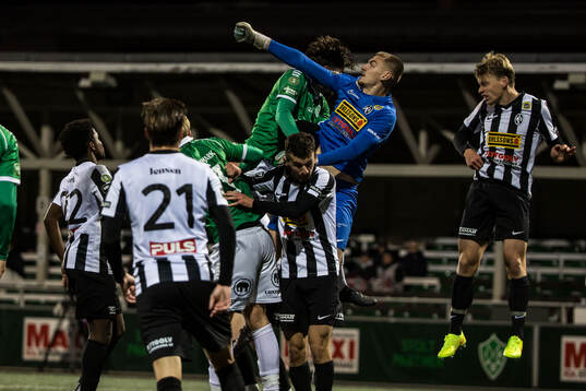 Landskronas målvakt Marcus Pettersson