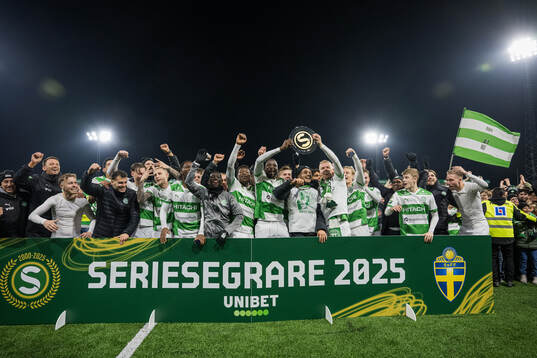 Västerås spelare jublar