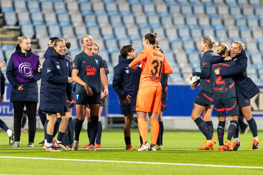 Malmö FFs spelare jublar