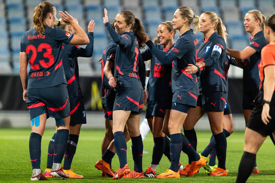 Malmö FFs spelare jublar