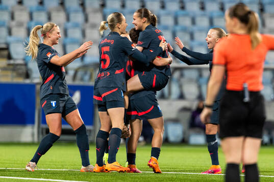 Malmö FFs spelare jublar