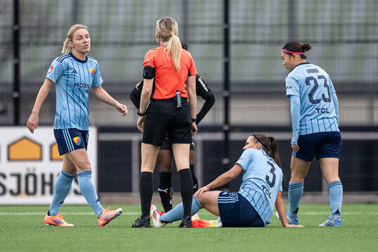 Djurgårdens Alexsandra Lobanova har ont