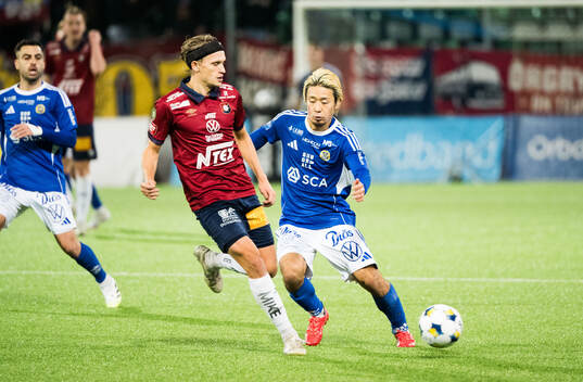 Örgrytes Charlie Vindehall och GIF Sundsvalls Taiki