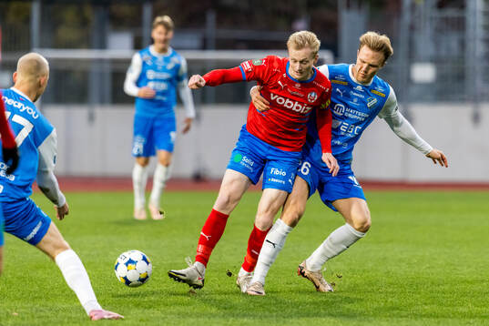 Helsingborgs Oscar Aga och Oddevolds Gabriel Sandberg
