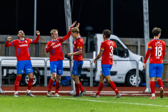 Helsingborgs Oscar Aga jublar