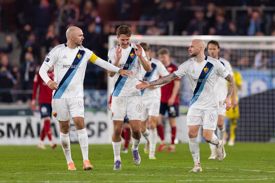 Djurgårdens spelare jublar