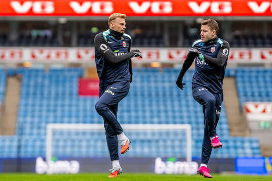 Sondre Langås and Fredrik André Bjørkan of the Norwegian