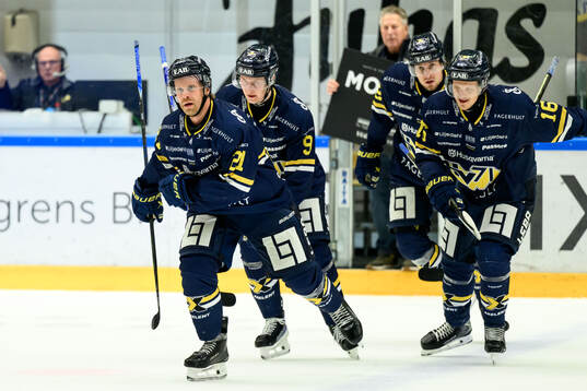 HV71s Mattias Tedenby jublar