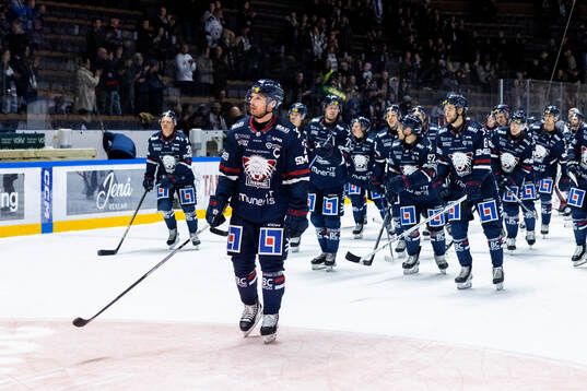 Linköpings spelare jublar