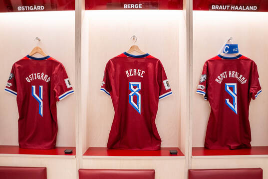 The kits of Leo Østigård, Sander Berge and Erling Braut