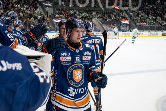 Växjös Ville Svensson jublar