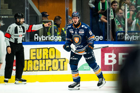 Växjös Ville Svensson jublar