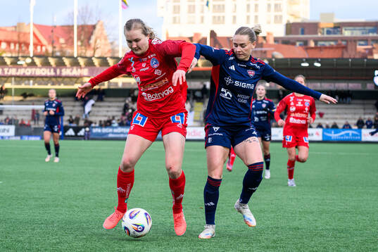 Linköpings Noor Eckhoff och Rosengårds Emma Jansson