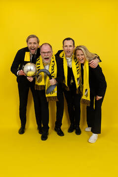 Häckens klubbdirektör Marcus Jodin, ordförande Anders