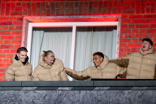 Martin Ødegaard, Erling Braut Haaland, Antonio Nusa and