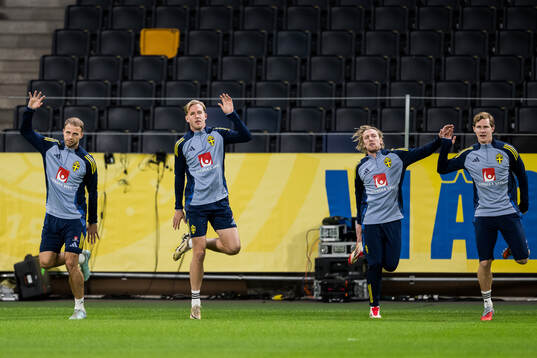 Gustav Lundgren, Herman Johansson, Emil Forsberg and Emil
