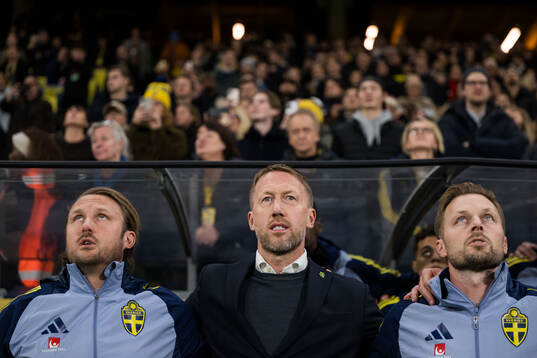 Assistant coach Björn Hamberg, head coach Graham Potter of