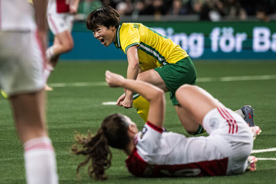 Asato Miyagawa of Hammarby celebrates