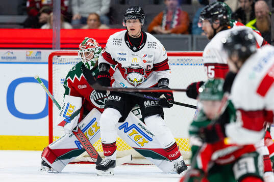 Frölundas målvakt Lars Johansson och Malmö Redhawks