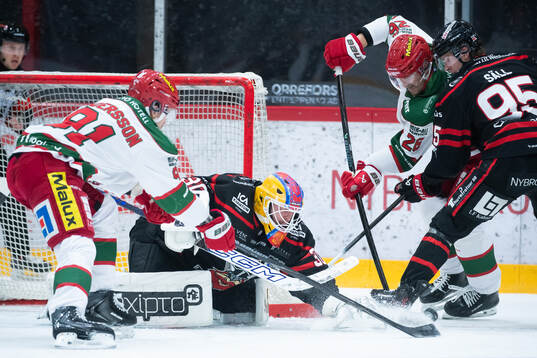 Modos Linus Andersson och Emil Larsson mot Nybro Vikings