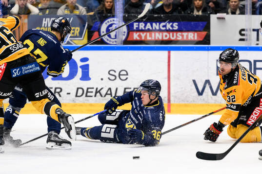 HV71s Martin Johnsen och Luleås Oscar Engsund